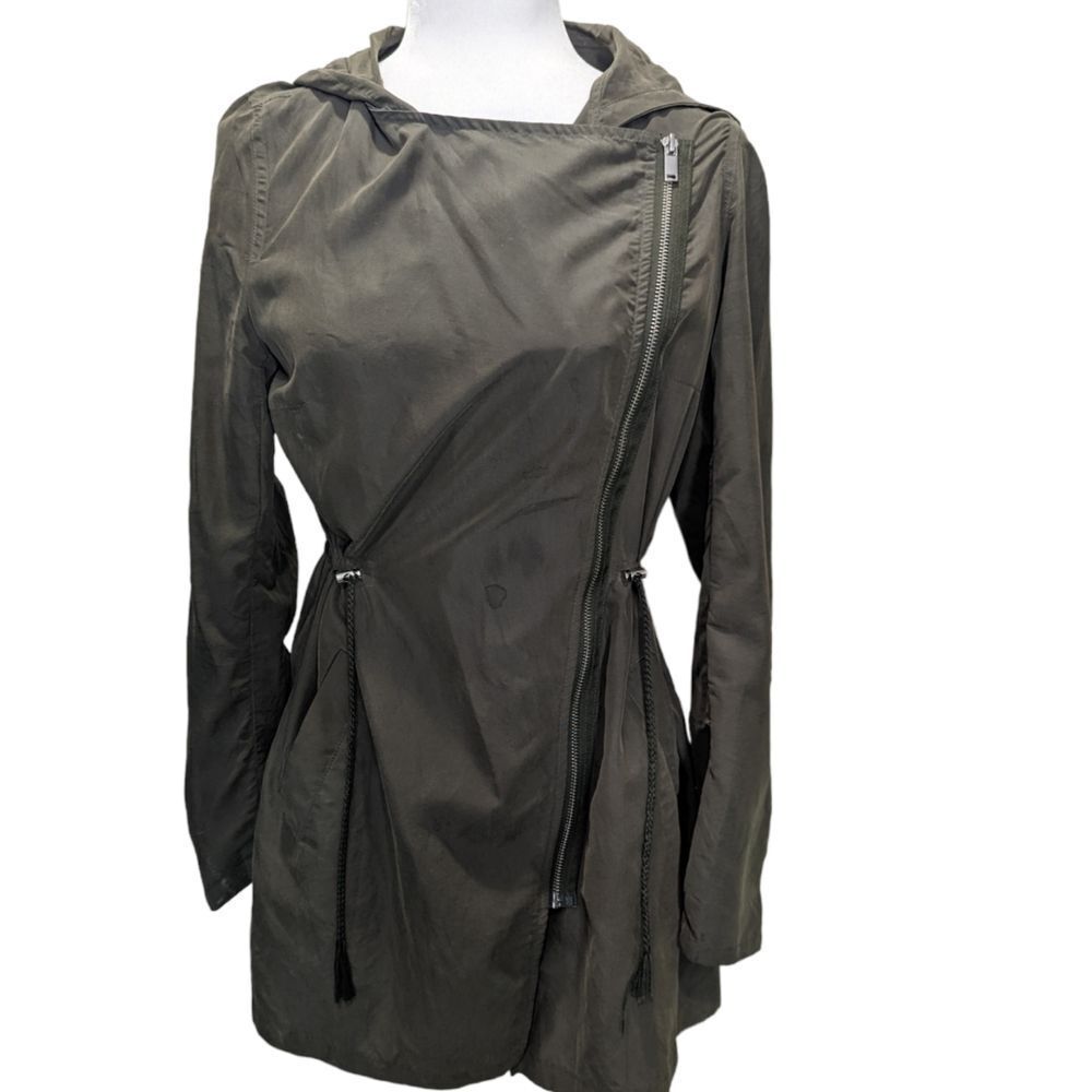Divided by h&m army green jacket with hood size 6 - Picture 4 of 10